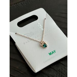 Swarovski Rose Gold Minnie May Birthstone Necklace